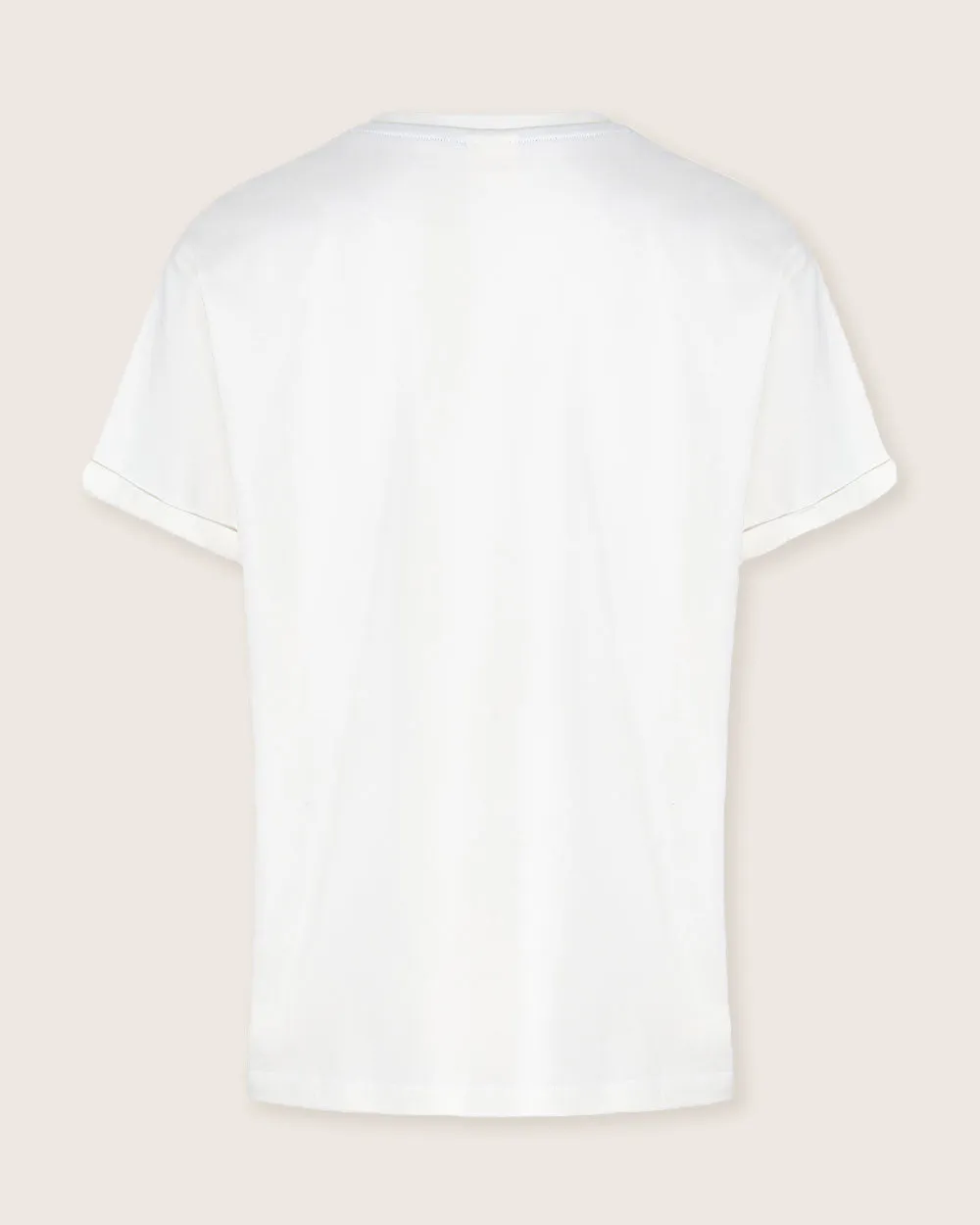 Sadie Ecru V-Neck T-Shirt