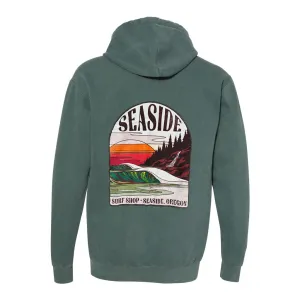 Seaside Surf Shop North End Bomber Hoody Sweatshirt - Basil