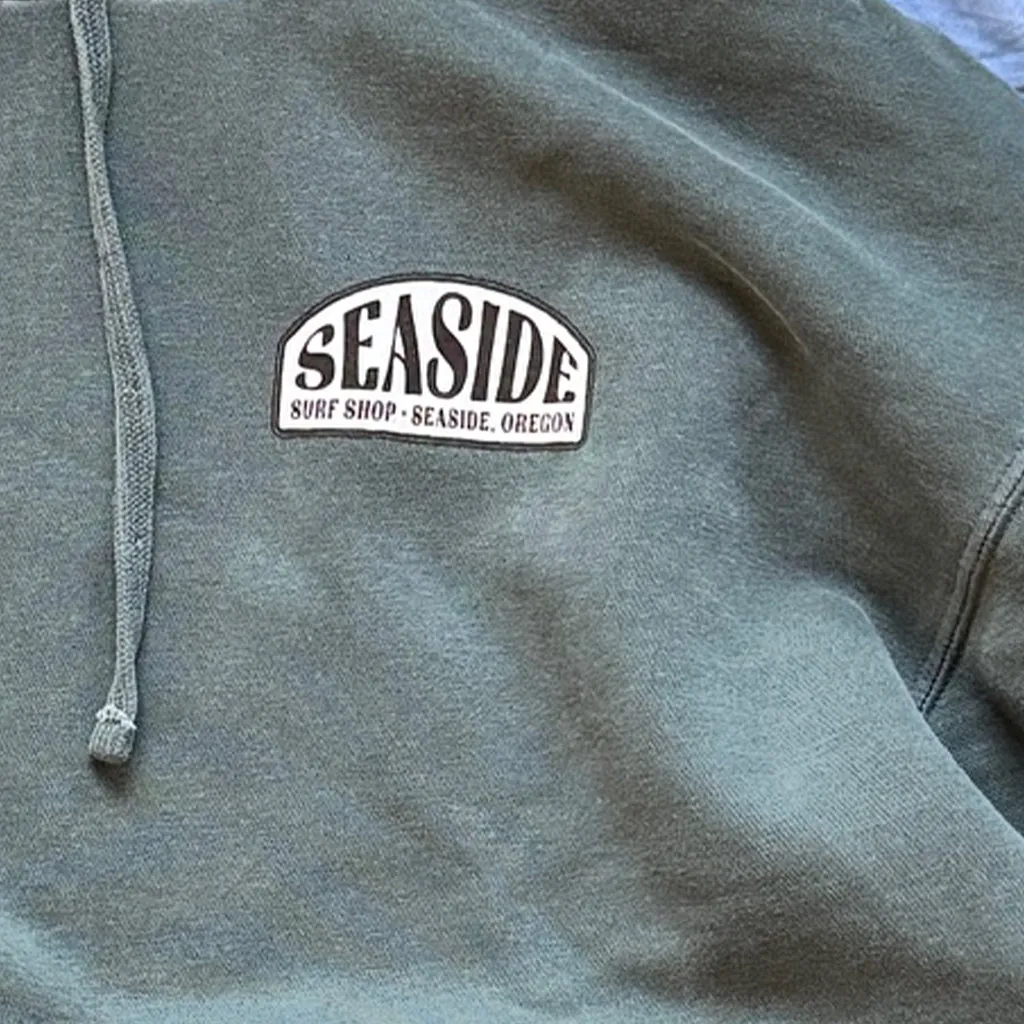 Seaside Surf Shop North End Bomber Hoody Sweatshirt - Basil