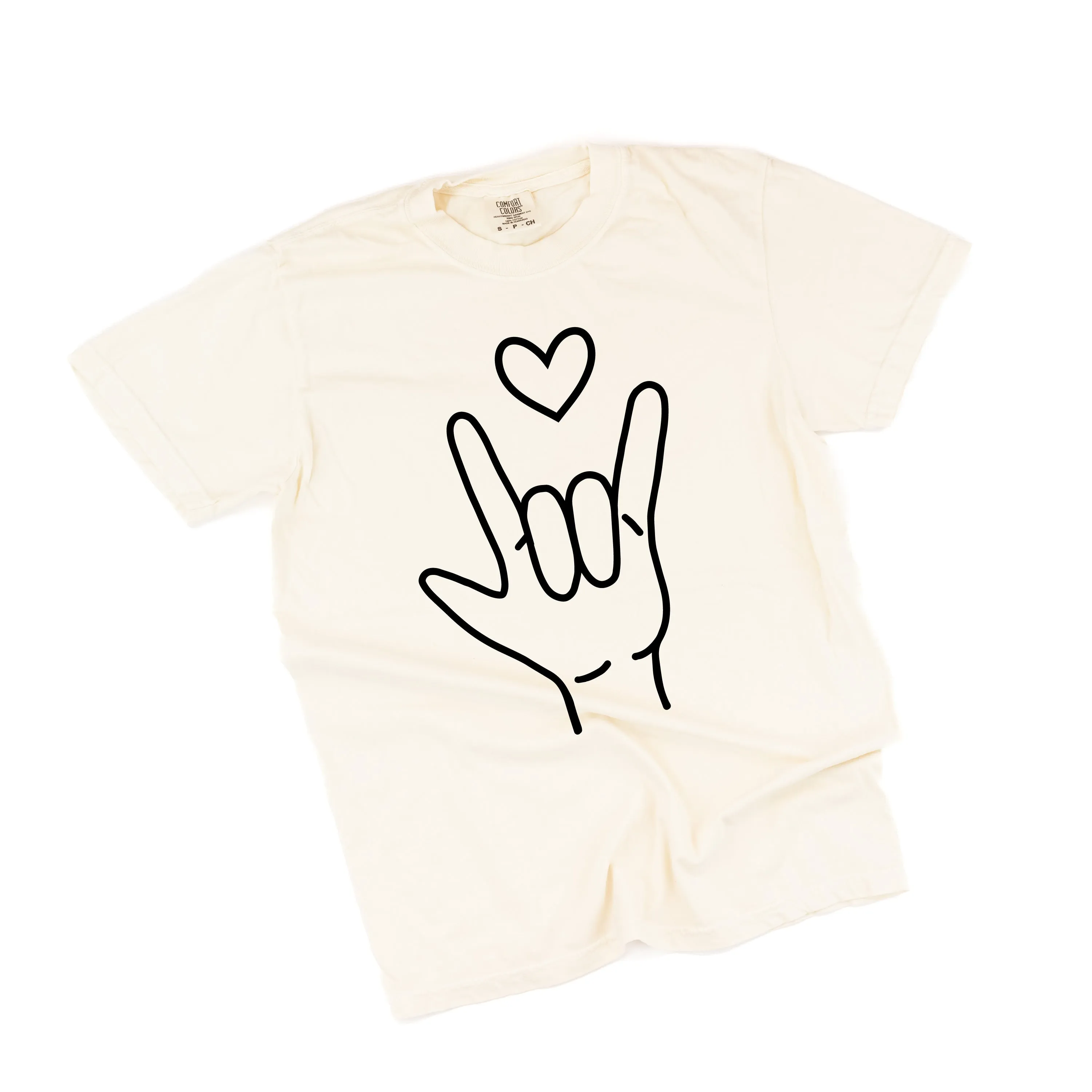 Sign Language - I Love You - Comfort Colors Tee