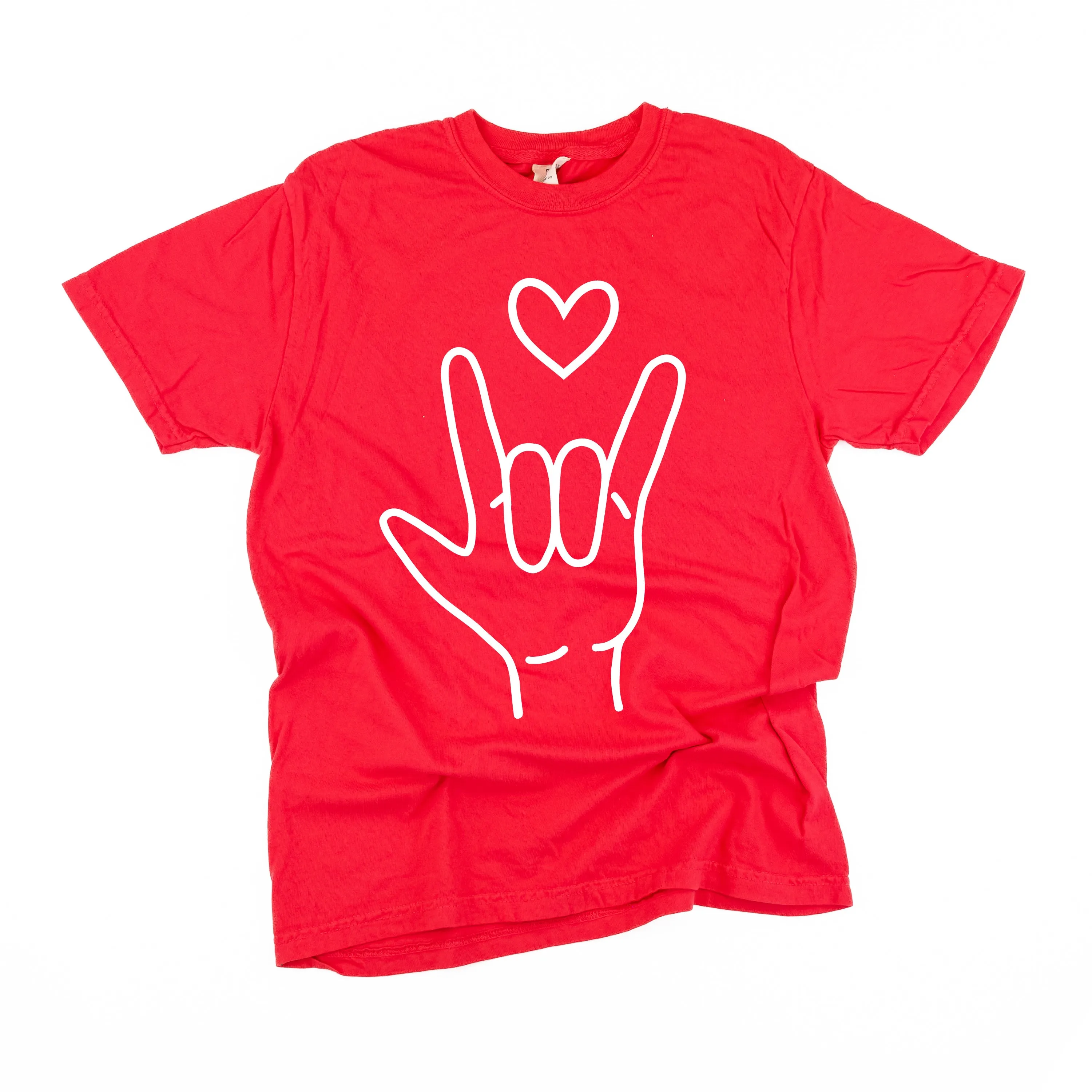 Sign Language - I Love You - Comfort Colors Tee