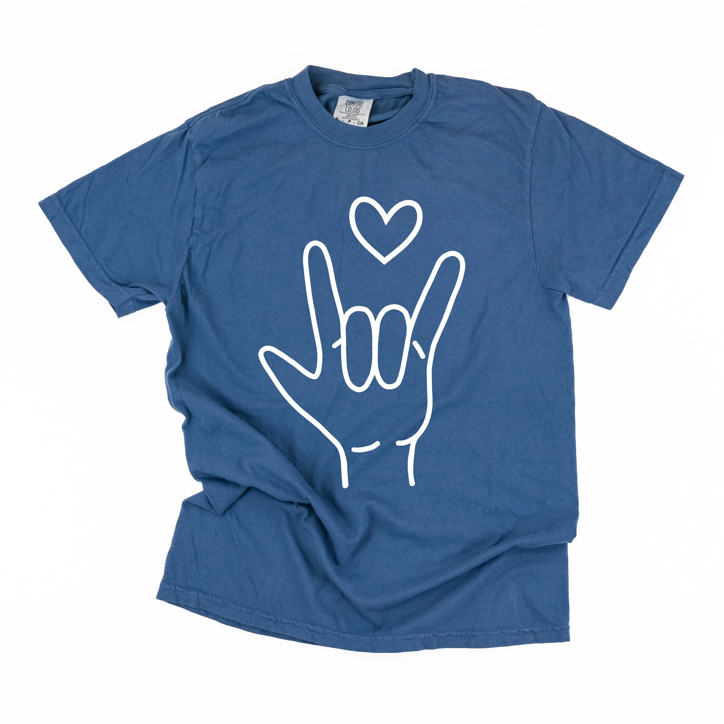 Sign Language - I Love You - Comfort Colors Tee