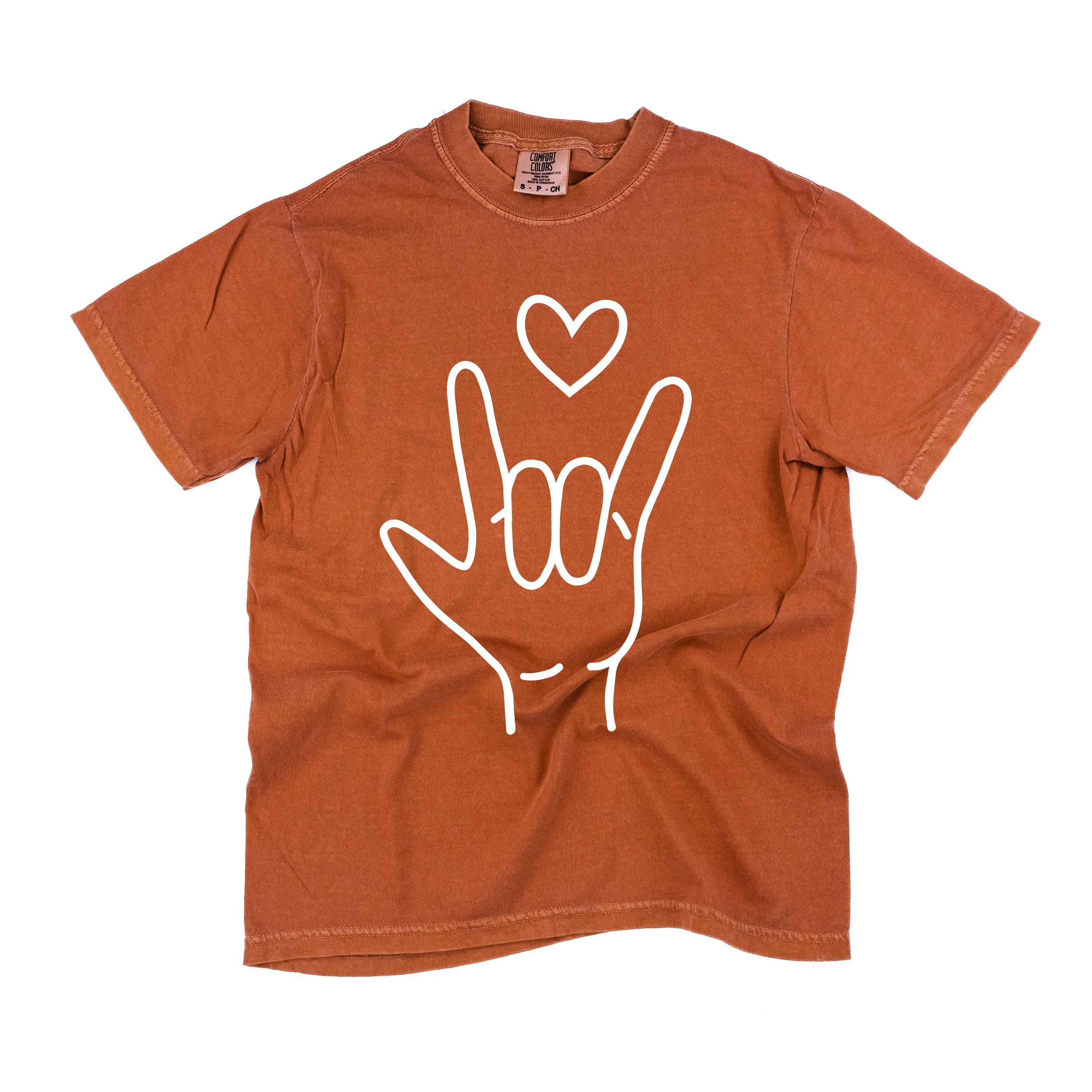 Sign Language - I Love You - Comfort Colors Tee