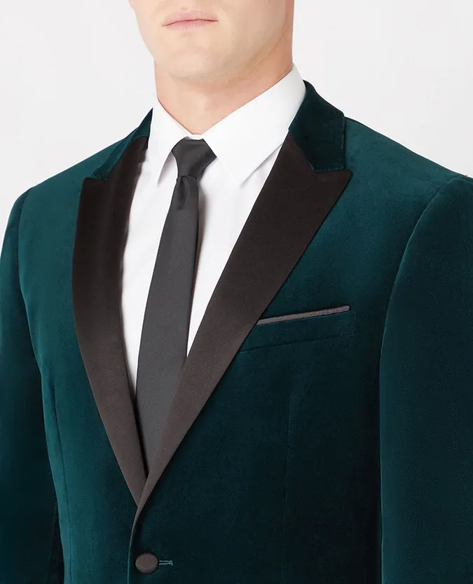 Slim Fit Velvet Jacket