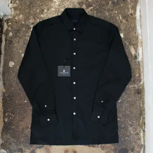 Smart Black Shirt With Triple Layer Detail