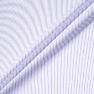 Soft Purple Striped Stretch Shirting Cotton