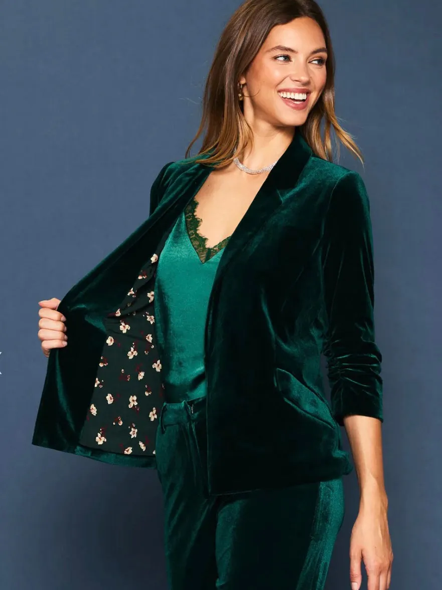 Sophia Velvet Blazer