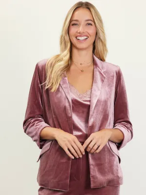 Sophia Velvet Blazer