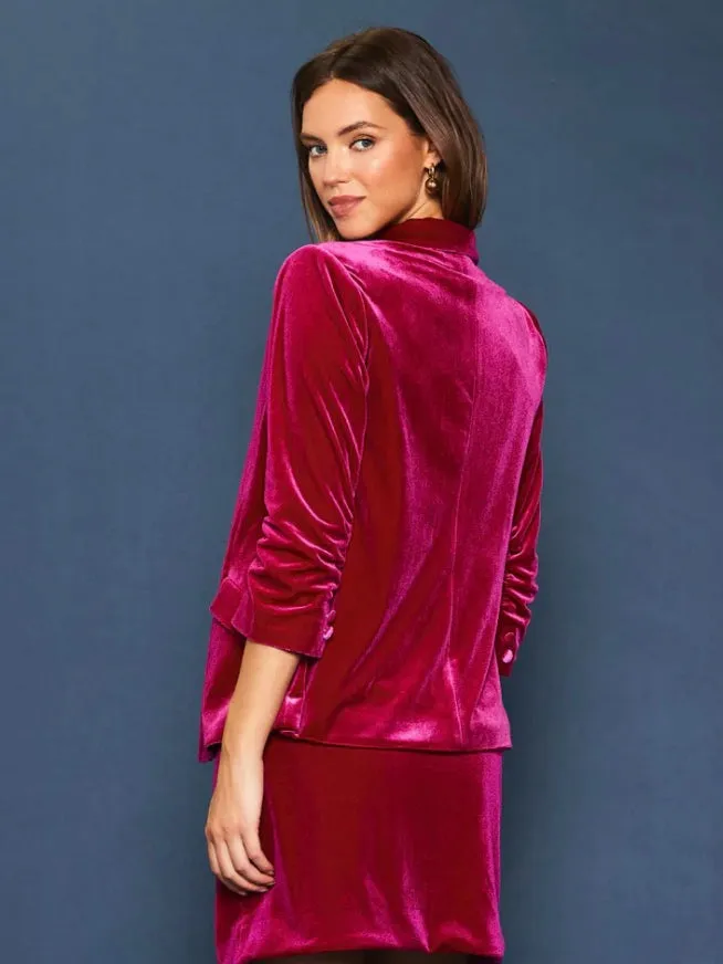 Sophia Velvet Blazer