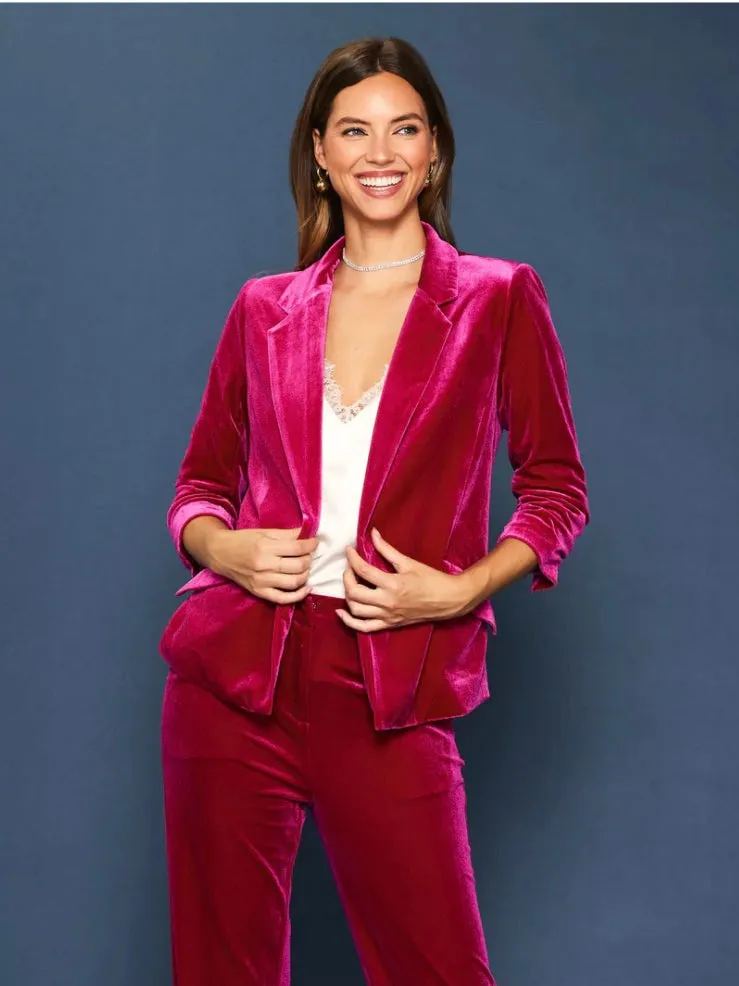 Sophia Velvet Blazer