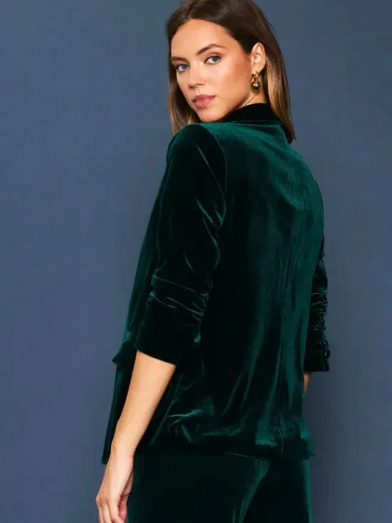 Sophia Velvet Blazer