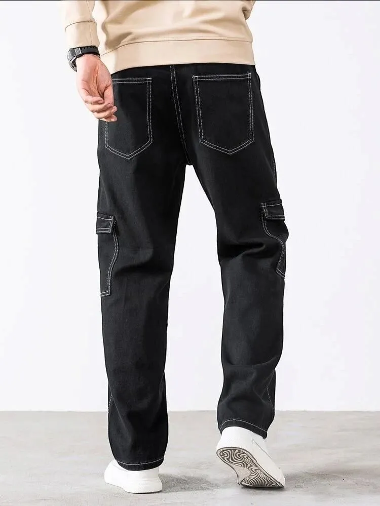 Sprouted Men's Black Cargo Jeans