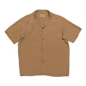 Style Eyes by Toyo Enterprise Plain Bowling S/S Shirt Brown