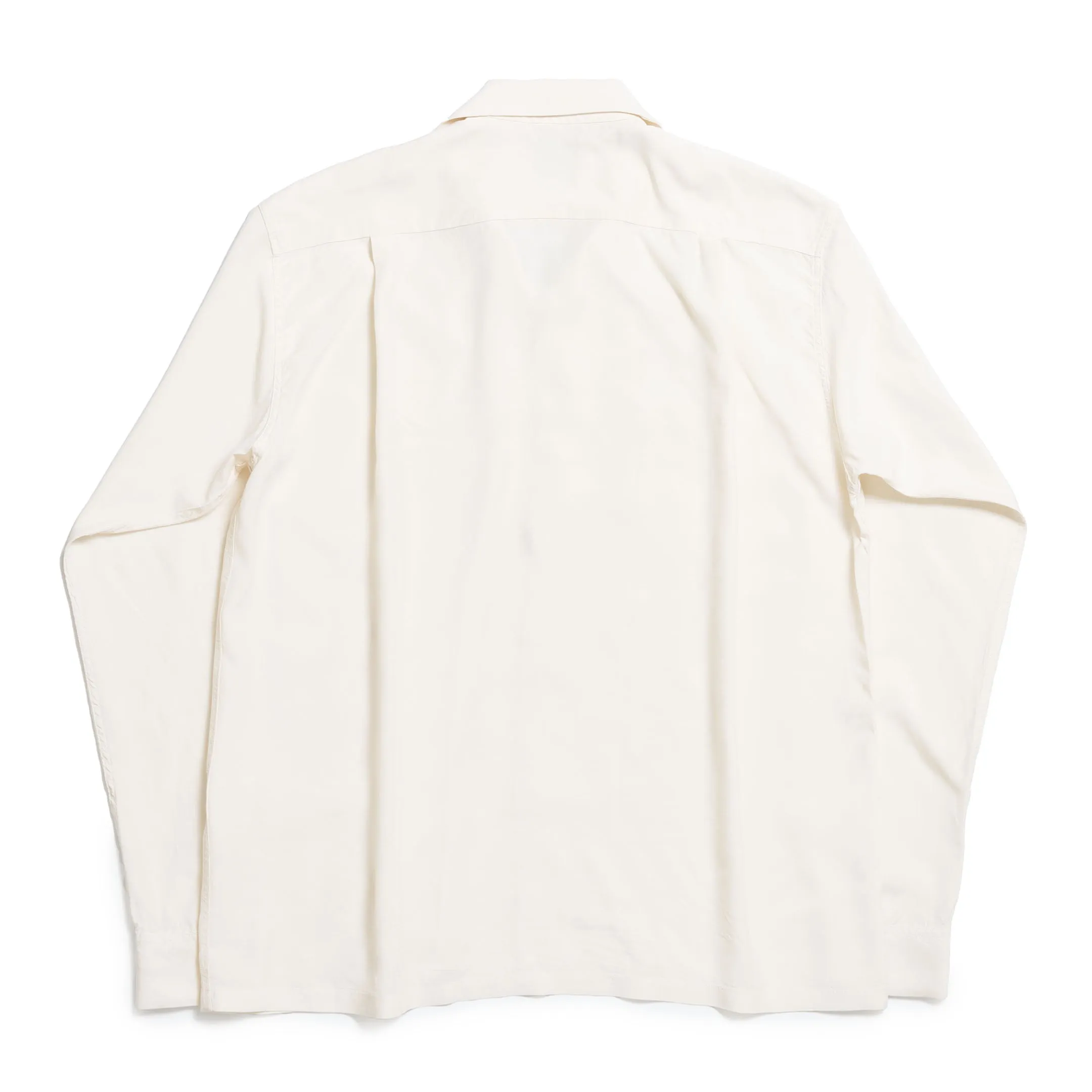 Style Eyes by Toyo Enterprise Plain Rayon Bowling Shirt Off White