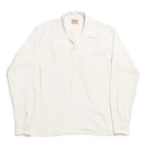 Style Eyes by Toyo Enterprise Plain Rayon Bowling Shirt Off White