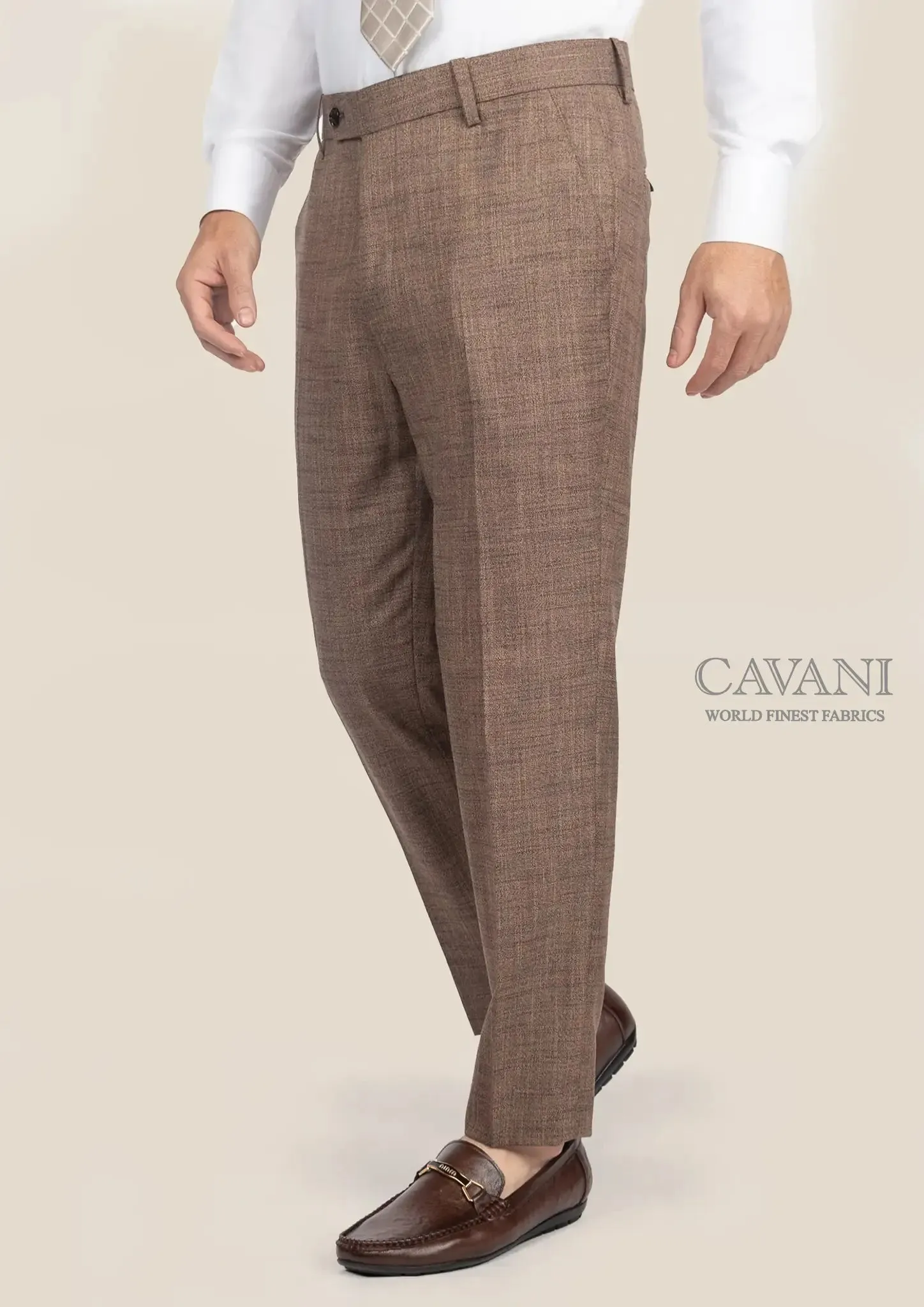 Tawny Brown Hopsack Pants