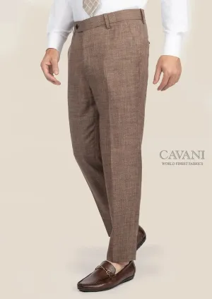 Tawny Brown Hopsack Pants