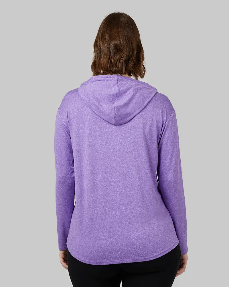 WOMEN'S COOL LONG SLEEVE HOODED T-SHIRT