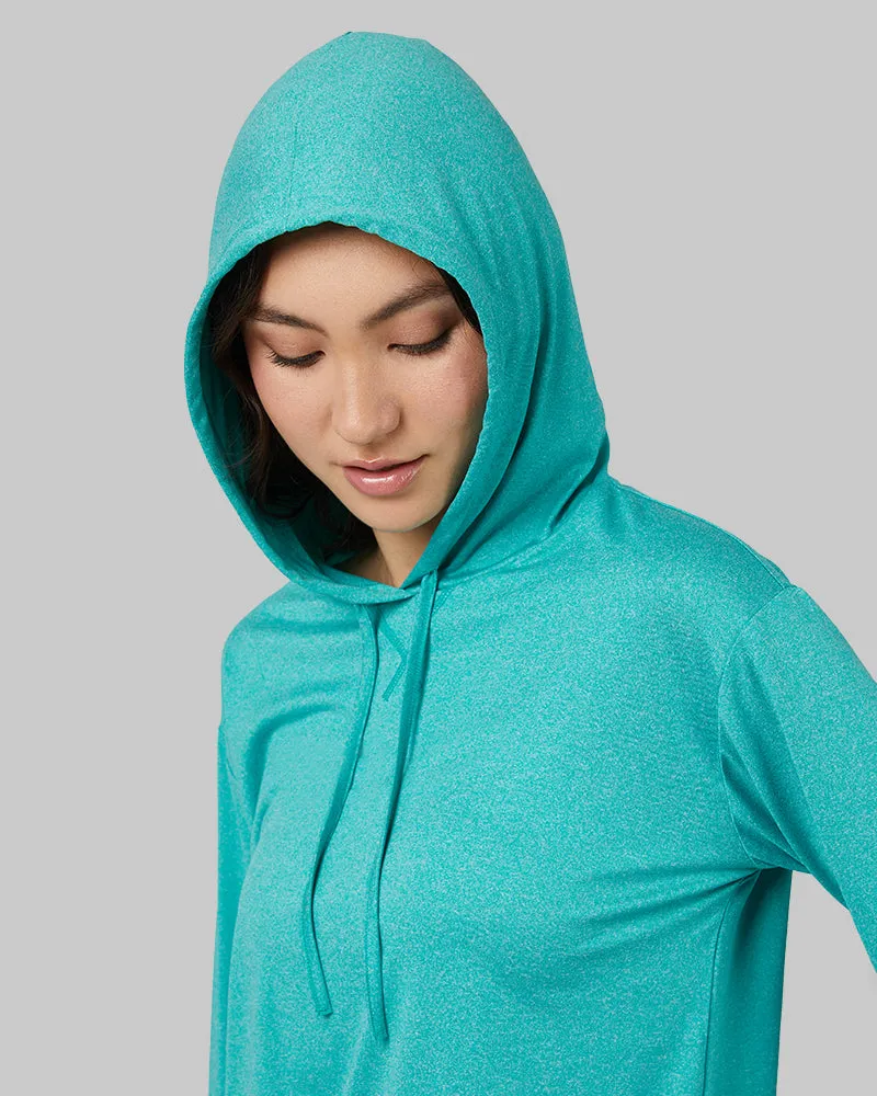 WOMEN'S COOL LONG SLEEVE HOODED T-SHIRT