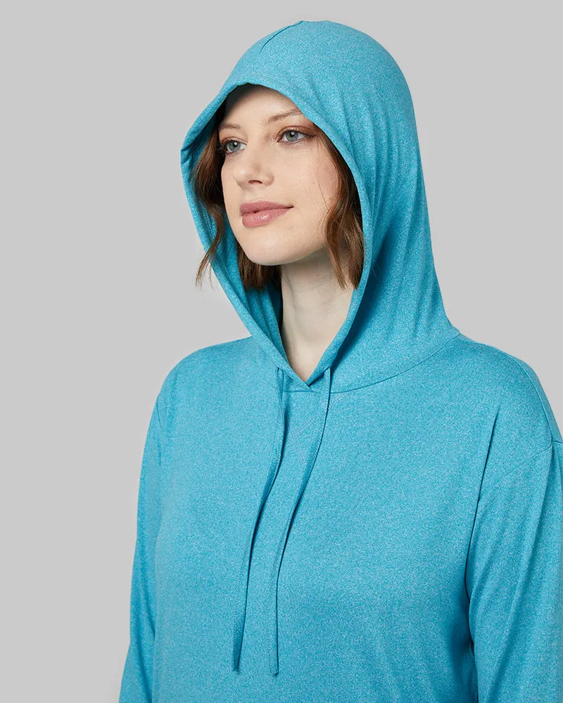 WOMEN'S COOL LONG SLEEVE HOODED T-SHIRT